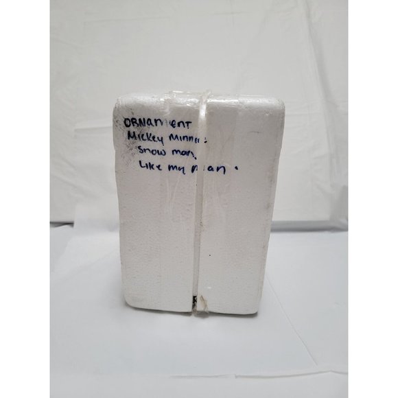 Mickey Mouse 2007 Snow Globe Ornament SNOW MAN LIKE MY MAN Bradford #A0910 COA - Picture 9 of 10